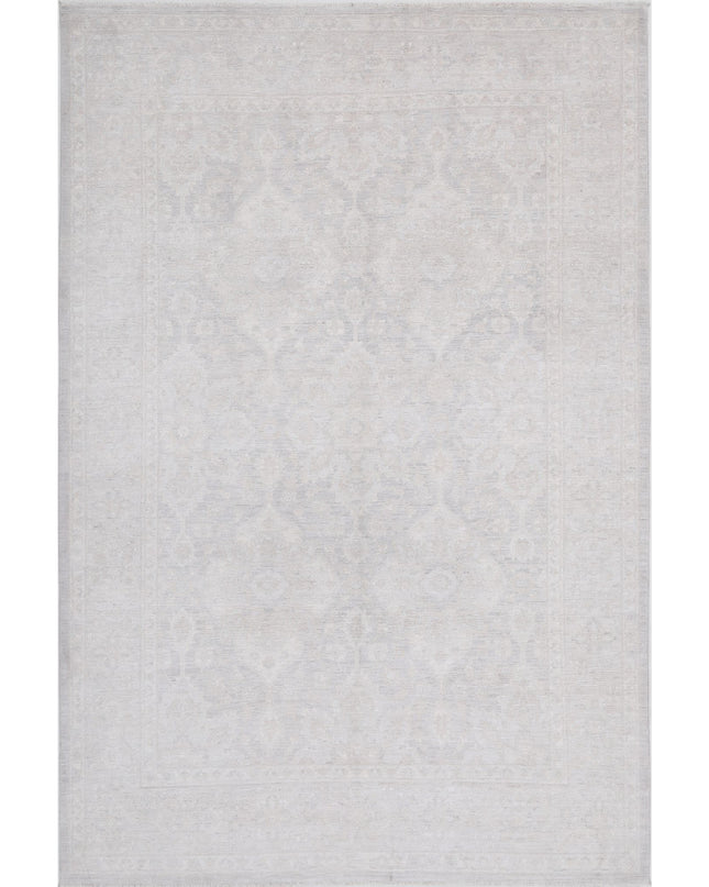 Serenity 6' 3" X 9' 7" Hand Knotted Wool Rug 6' 3" X 9' 7" (191 X 292) / Brown / Wool