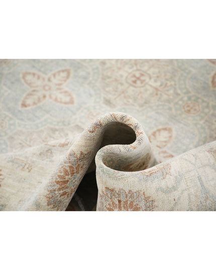 Serenity 6' 1" X 8' 10" Hand Knotted Wool Rug 6' 1" X 8' 10" (185 X 269) / Blue / Wool