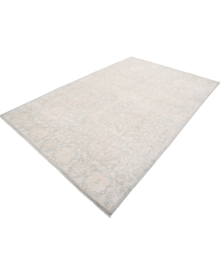 Serenity 6' 10" X 10' 4" Hand Knotted Wool Rug 6' 10" X 10' 4" (208 X 315) / Grey / Wool