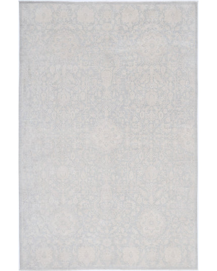 Serenity 6' 10" X 10' 4" Hand Knotted Wool Rug 6' 10" X 10' 4" (208 X 315) / Grey / Wool