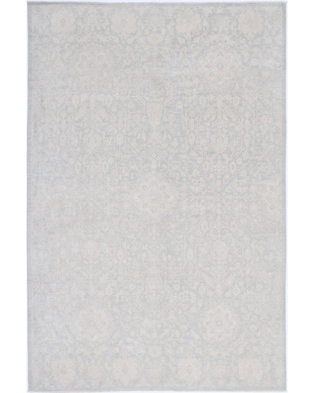 Serenity 6' 10" X 10' 4" Hand Knotted Wool Rug 6' 10" X 10' 4" (208 X 315) / Grey / Wool