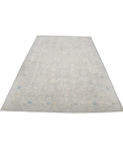 Serenity 5' 11" X 8' 7" Hand Knotted Wool Rug 5' 11" X 8' 7" (180 X 262) / Blue / Wool