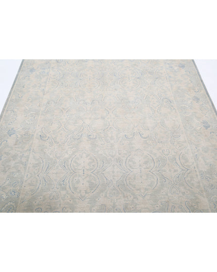 Serenity 5' 11" X 8' 7" Hand Knotted Wool Rug 5' 11" X 8' 7" (180 X 262) / Blue / Wool