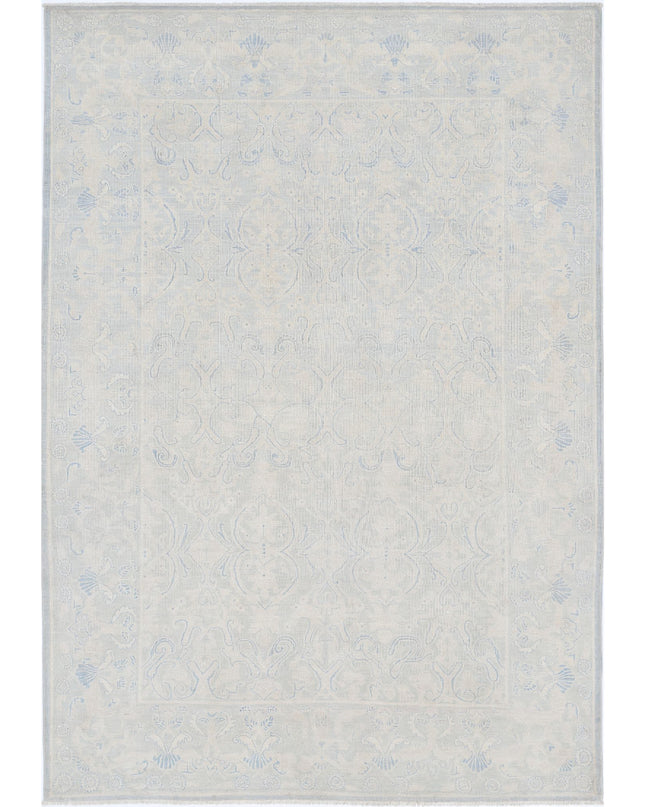 Serenity 5' 11" X 8' 7" Hand Knotted Wool Rug 5' 11" X 8' 7" (180 X 262) / Blue / Wool