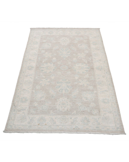 Serenity 3' 2" X 4' 11" Hand Knotted Wool Rug 3' 2" X 4' 11" (97 X 150) / Brown / Wool