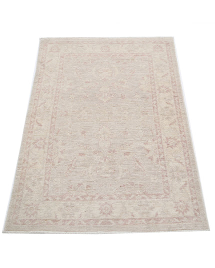 Serenity 2' 7" X 3' 11" Hand Knotted Wool Rug 2' 7" X 3' 11" (79 X 119) / Grey / Wool