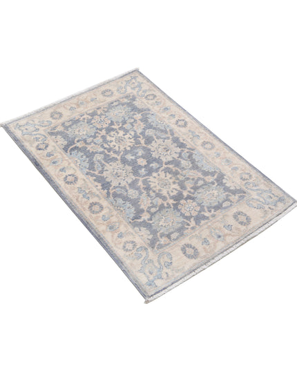 Serenity 2' 0" X 2' 11" Hand Knotted Wool Rug 2' 0" X 2' 11" (61 X 89) / Grey / Wool