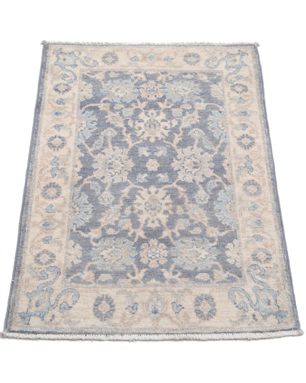 Serenity 2' 0" X 2' 11" Hand Knotted Wool Rug 2' 0" X 2' 11" (61 X 89) / Grey / Wool