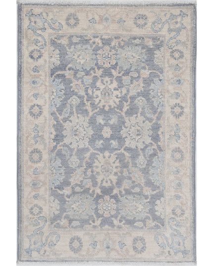 Serenity 2' 0" X 2' 11" Hand Knotted Wool Rug 2' 0" X 2' 11" (61 X 89) / Grey / Wool