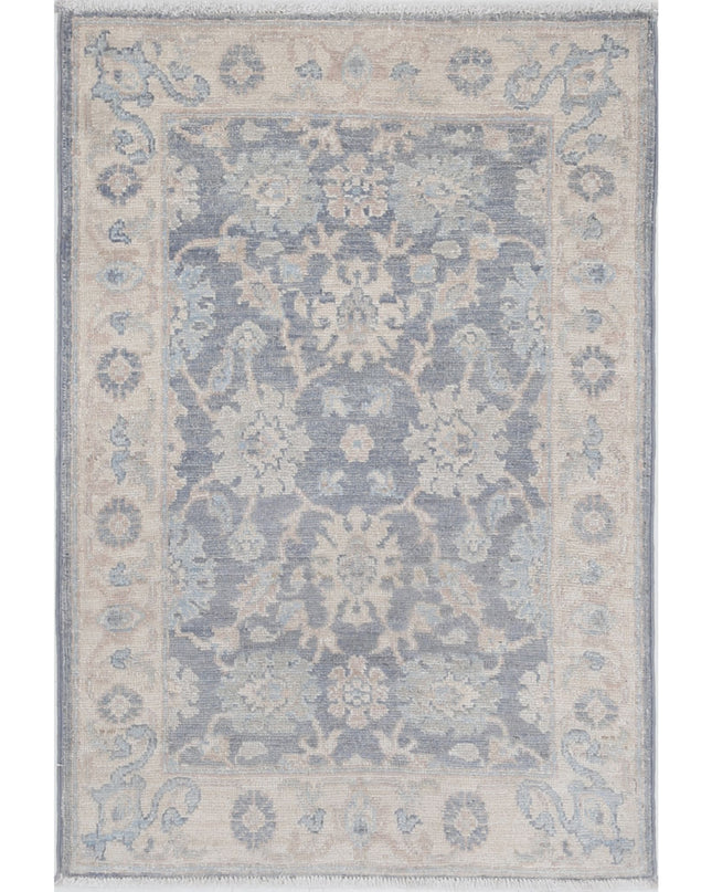 Serenity 2' 0" X 2' 11" Hand Knotted Wool Rug 2' 0" X 2' 11" (61 X 89) / Grey / Wool