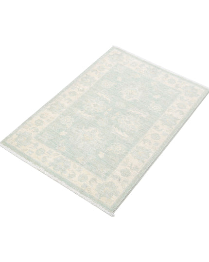 Serenity 2' 0" X 2' 11" Hand Knotted Wool Rug 2' 0" X 2' 11" (61 X 89) / Green / Wool