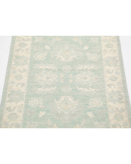 Serenity 2' 0" X 2' 11" Hand Knotted Wool Rug 2' 0" X 2' 11" (61 X 89) / Green / Wool