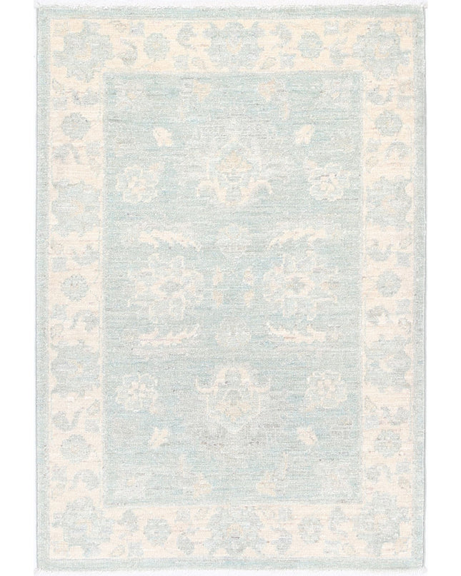 Serenity 2' 0" X 2' 11" Hand Knotted Wool Rug 2' 0" X 2' 11" (61 X 89) / Green / Wool