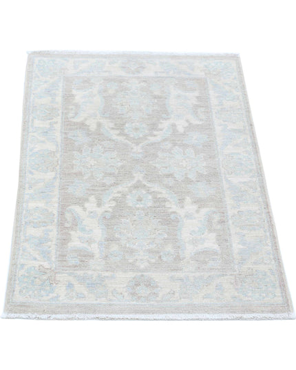 Serenity 2' 0" X 2' 10" Hand Knotted Wool Rug 2' 0" X 2' 10" (61 X 86) / Brown / Wool