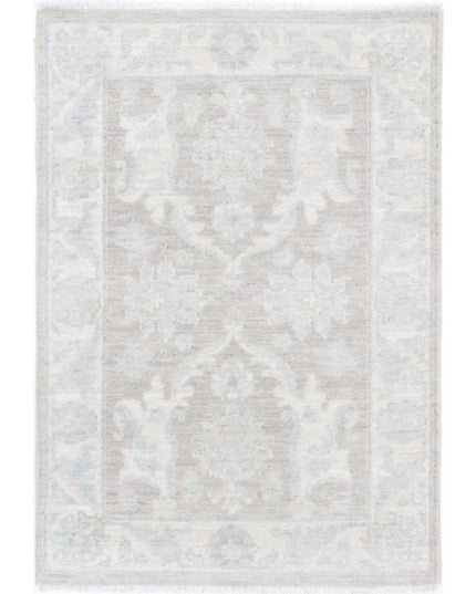 Serenity 2' 0" X 2' 10" Hand Knotted Wool Rug 2' 0" X 2' 10" (61 X 86) / Brown / Wool