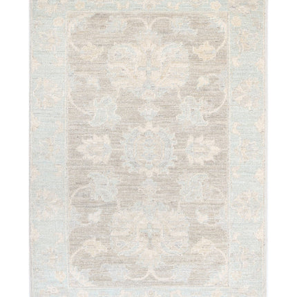 Serenity 2' 0" X 3' 0" Hand Knotted Wool Rug 2' 0" X 3' 0" (61 X 91) / Brown / Wool