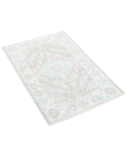 Serenity 2' 0" X 2' 11" Hand Knotted Wool Rug 2' 0" X 2' 11" (61 X 89) / Brown / Wool