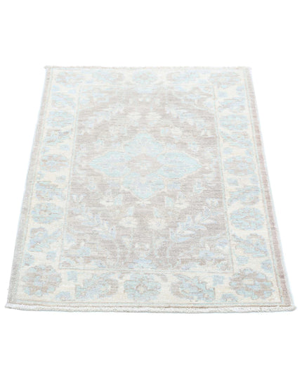 Serenity 2' 0" X 2' 11" Hand Knotted Wool Rug 2' 0" X 2' 11" (61 X 89) / Brown / Wool