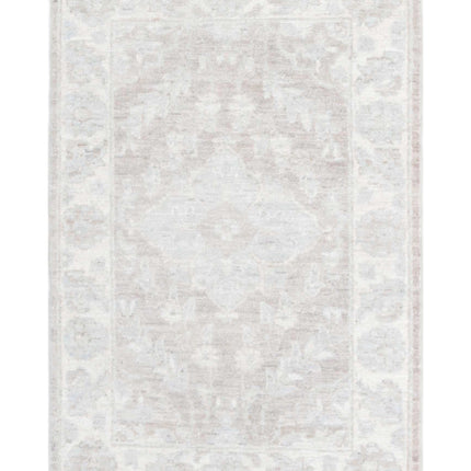 Serenity 2' 0" X 2' 11" Hand Knotted Wool Rug 2' 0" X 2' 11" (61 X 89) / Brown / Wool