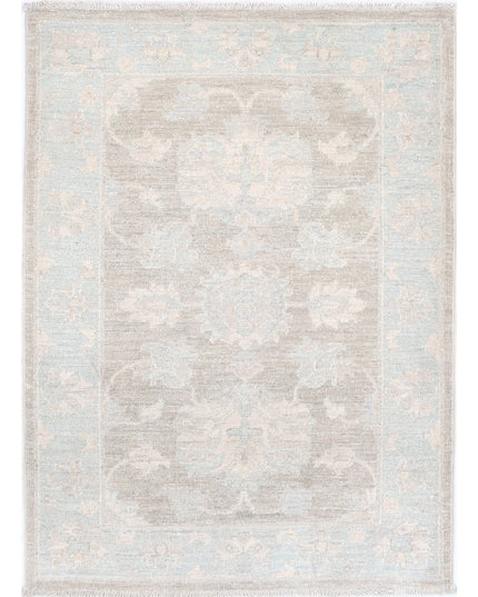 Serenity 2' 0" X 2' 10" Hand Knotted Wool Rug 2' 0" X 2' 10" (61 X 86) / Brown / Wool