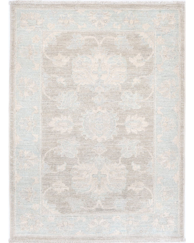 Serenity 2' 0" X 2' 10" Hand Knotted Wool Rug 2' 0" X 2' 10" (61 X 86) / Brown / Wool