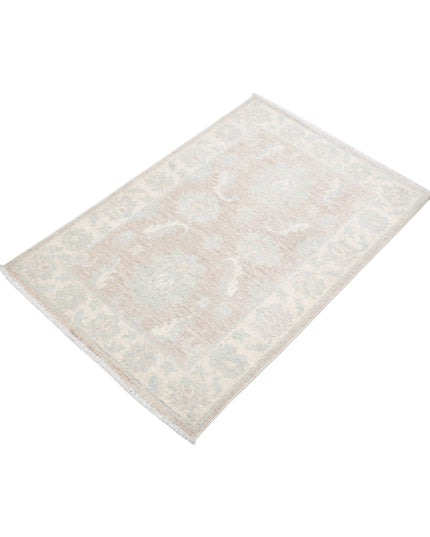 Serenity 2' 3" X 3' 3" Hand Knotted Wool Rug 2' 3" X 3' 3" (69 X 99) / Brown / Wool