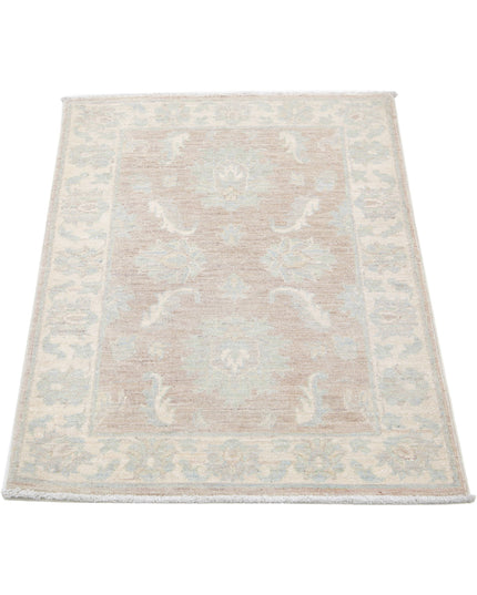Serenity 2' 3" X 3' 3" Hand Knotted Wool Rug 2' 3" X 3' 3" (69 X 99) / Brown / Wool