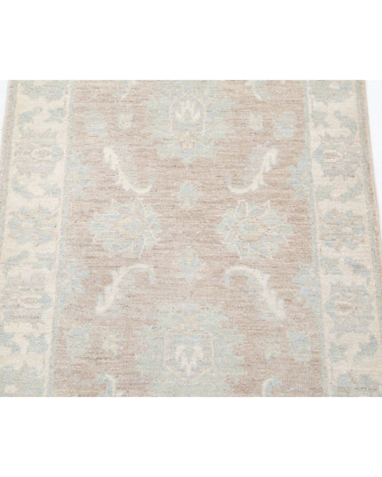 Serenity 2' 3" X 3' 3" Hand Knotted Wool Rug 2' 3" X 3' 3" (69 X 99) / Brown / Wool