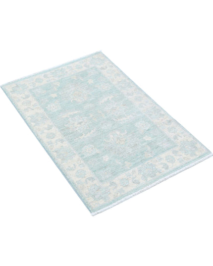 Serenity 2' 0" X 2' 11" Hand Knotted Wool Rug 2' 0" X 2' 11" (61 X 89) / Green / Wool