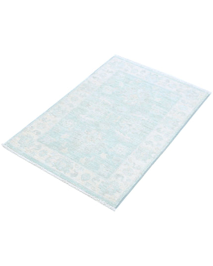 Serenity 2' 0" X 2' 11" Hand Knotted Wool Rug 2' 0" X 2' 11" (61 X 89) / Green / Wool