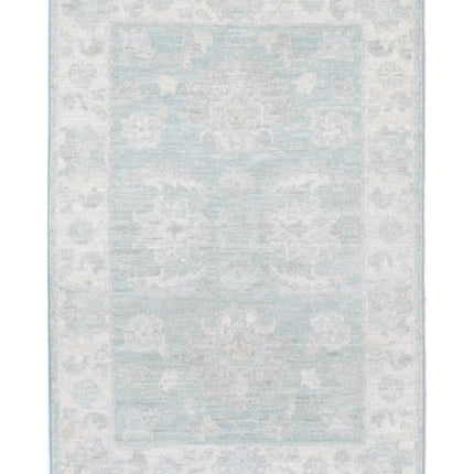 Serenity 2' 0" X 2' 11" Hand Knotted Wool Rug 2' 0" X 2' 11" (61 X 89) / Green / Wool