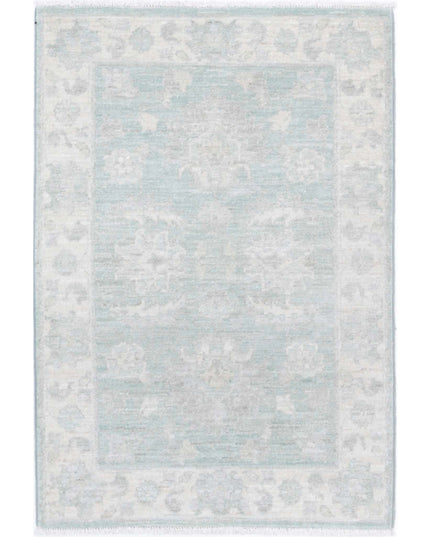 Serenity 2' 0" X 2' 11" Hand Knotted Wool Rug 2' 0" X 2' 11" (61 X 89) / Green / Wool
