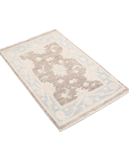 Serenity 2' 0" X 3' 1" Hand Knotted Wool Rug 2' 0" X 3' 1" (61 X 94) / Brown / Wool