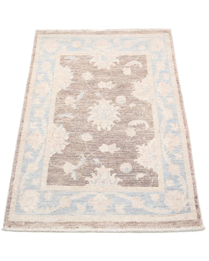 Serenity 2' 0" X 3' 1" Hand Knotted Wool Rug 2' 0" X 3' 1" (61 X 94) / Brown / Wool