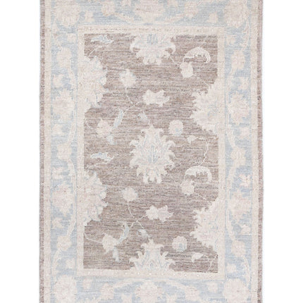Serenity 2' 0" X 3' 1" Hand Knotted Wool Rug 2' 0" X 3' 1" (61 X 94) / Brown / Wool