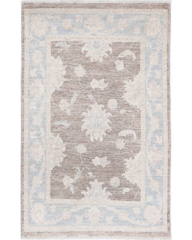 Serenity 2' 0" X 3' 1" Hand Knotted Wool Rug 2' 0" X 3' 1" (61 X 94) / Brown / Wool
