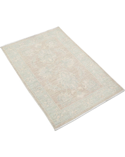Serenity 2' 1" X 3' 2" Hand Knotted Wool Rug 2' 1" X 3' 2" (63 X 97) / Brown / Wool