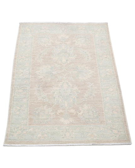 Serenity 2' 1" X 3' 2" Hand Knotted Wool Rug 2' 1" X 3' 2" (63 X 97) / Brown / Wool