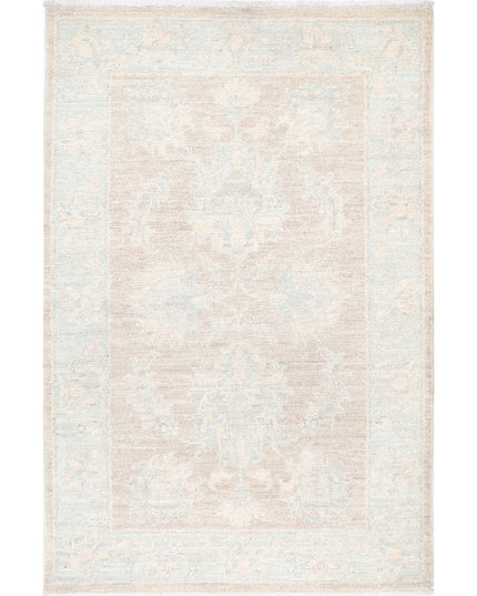 Serenity 2' 1" X 3' 2" Hand Knotted Wool Rug 2' 1" X 3' 2" (63 X 97) / Brown / Wool