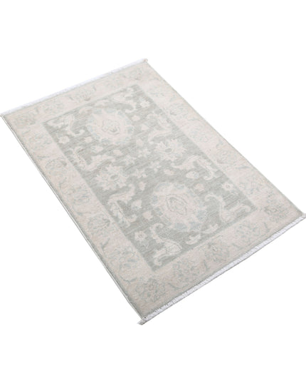 Serenity 2' 0" X 3' 0" Hand Knotted Wool Rug 2' 0" X 3' 0" (61 X 91) / Grey / Wool