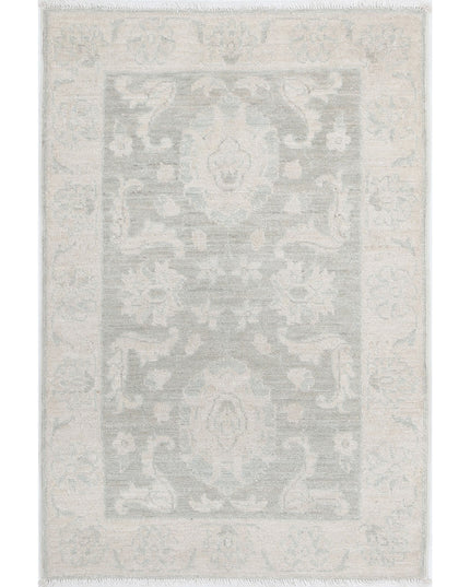 Serenity 2' 0" X 3' 0" Hand Knotted Wool Rug 2' 0" X 3' 0" (61 X 91) / Grey / Wool