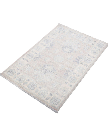 Serenity 2' 2" X 3' 2" Hand Knotted Wool Rug 2' 2" X 3' 2" (66 X 97) / Brown / Wool