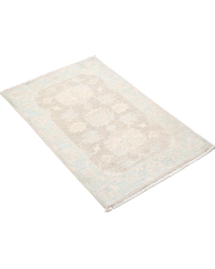 Serenity 2' 0" X 3' 1" Hand Knotted Wool Rug 2' 0" X 3' 1" (61 X 94) / Brown / Wool