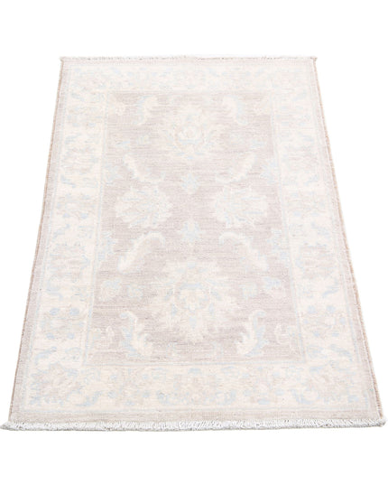 Serenity 2' 0" X 3' 4" Hand Knotted Wool Rug 2' 0" X 3' 4" (61 X 101) / Brown / Wool