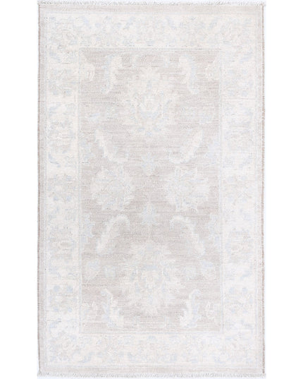 Serenity 2' 0" X 3' 4" Hand Knotted Wool Rug 2' 0" X 3' 4" (61 X 101) / Brown / Wool