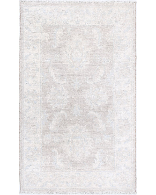 Serenity 2' 0" X 3' 4" Hand Knotted Wool Rug 2' 0" X 3' 4" (61 X 101) / Brown / Wool