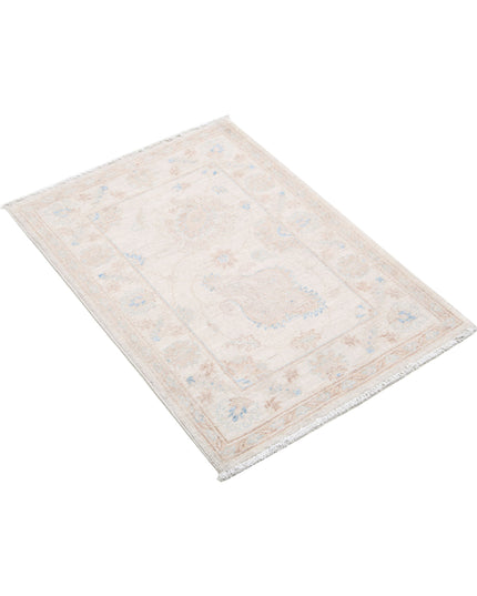 Serenity 2' 1" X 2' 11" Hand Knotted Wool Rug 2' 1" X 2' 11" (63 X 89) / Ivory / Wool