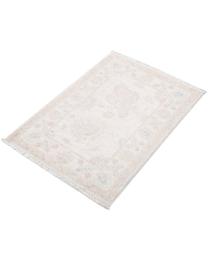Serenity 2' 1" X 2' 11" Hand Knotted Wool Rug 2' 1" X 2' 11" (63 X 89) / Ivory / Wool