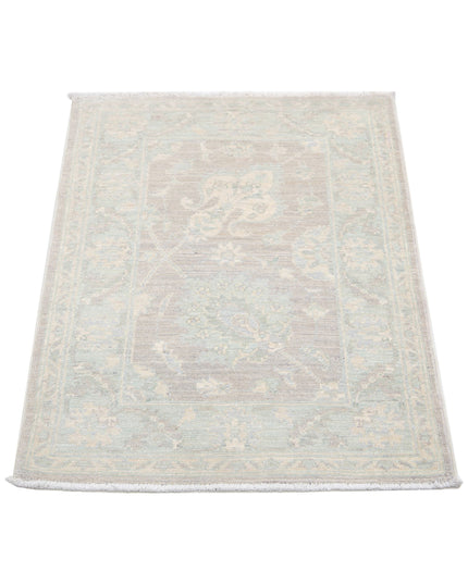 Serenity 2' 0" X 2' 11" Hand Knotted Wool Rug 2' 0" X 2' 11" (61 X 89) / Brown / Wool