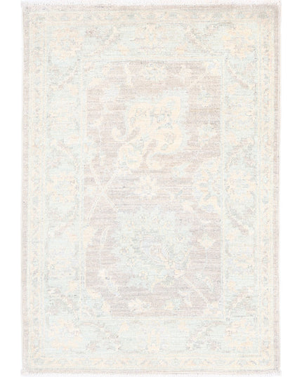 Serenity 2' 0" X 2' 11" Hand Knotted Wool Rug 2' 0" X 2' 11" (61 X 89) / Brown / Wool